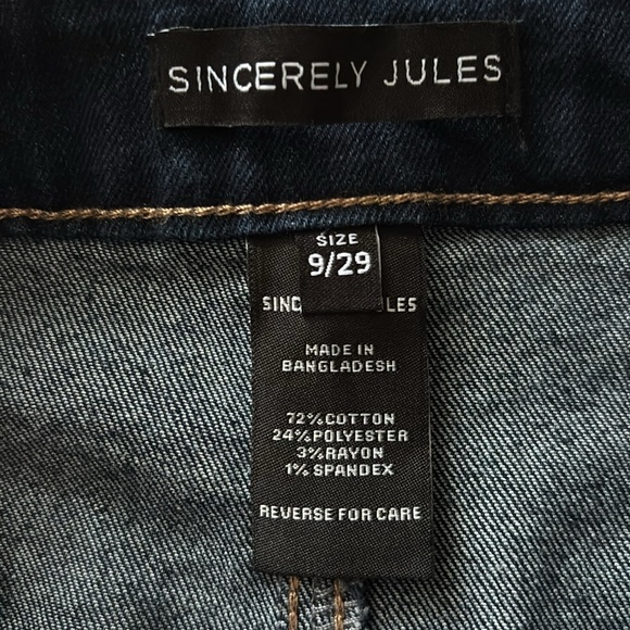 Sincerely Jules Denim Mini Zip Up Skirt NWT - Picture 7 of 7